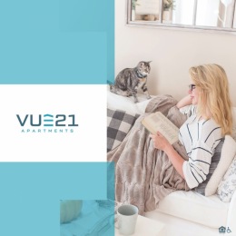 Bring your furry friends along to Vue21, a pet-friendly apartment community leasing a unique collection of one-, two-, and three-bedroom floor plans🐾 Instagram post from @vue21apts on October 22, 2021 11:00:26am